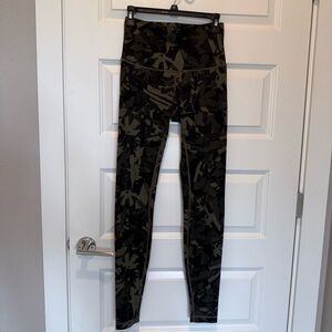 lululemon athletica Camouflage Leggings - Black and Green
